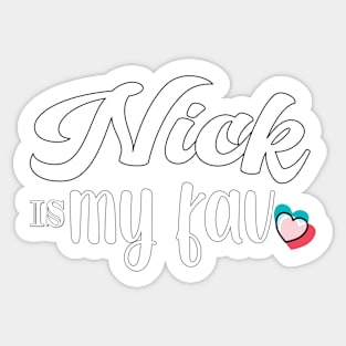 NICK IS MY FAV - FAN ART OF TIKTOKERS Sticker